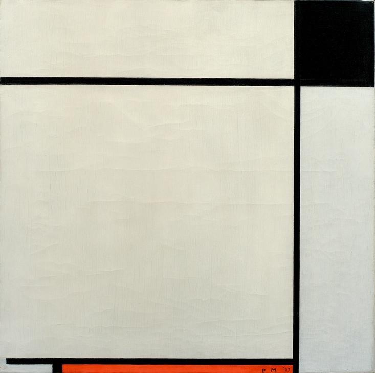 Komp. Schwarz Rot Grau von Piet Mondrian