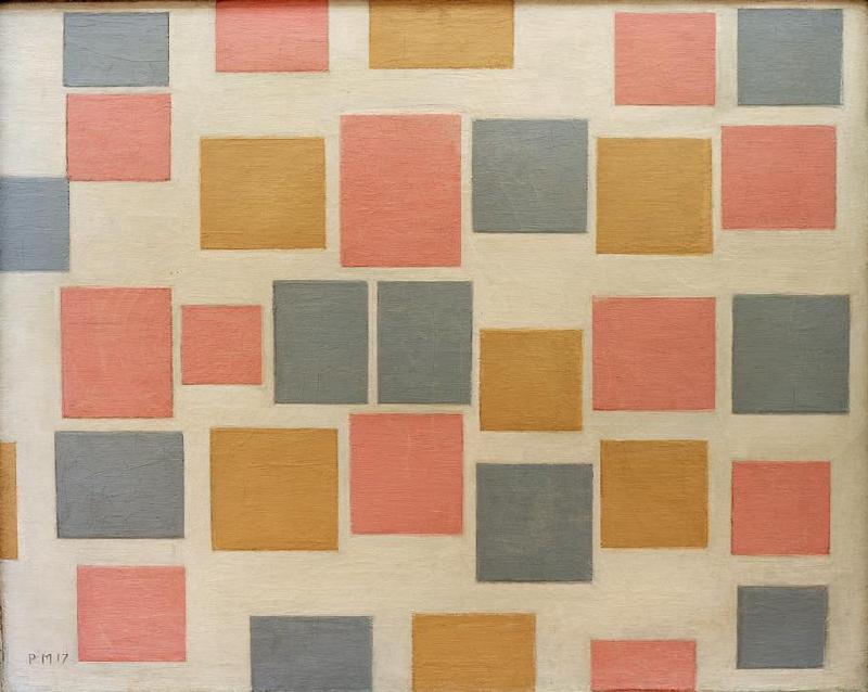 Komposition mit Farbflächen 3 von Piet Mondrian