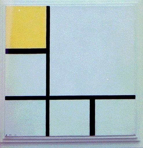Komposition Nr. I; Gelb von Piet Mondrian