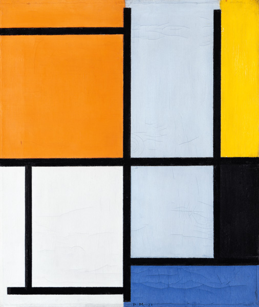 Tableau 3 mit Orange… von Piet Mondrian