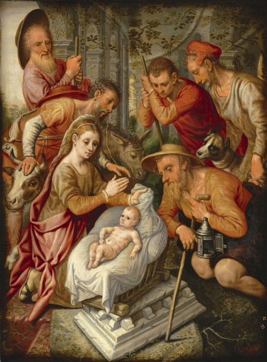 Die Anbetung des Christuskindes von Pieter Aertsen