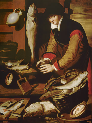 The Fish Seller von Pieter Aertzen