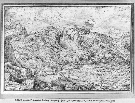 Alpine landscape von Pieter Brueghel d. Ä.