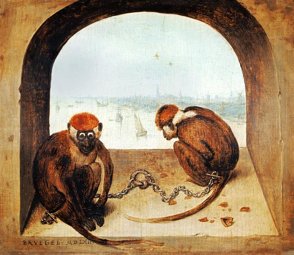 Zwei Affen von Pieter Brueghel d. Ä.