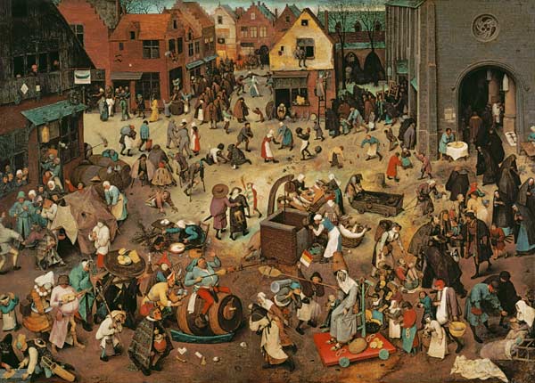 Karneval und Fasten von Pieter Brueghel d. Ä.
