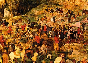 Kreuztragung Christi. (Ausschnitt) von Pieter Brueghel d. Ä.