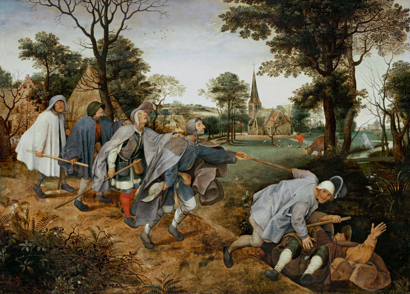 Die Parabel von den Blinden von Pieter Brueghel d. J.