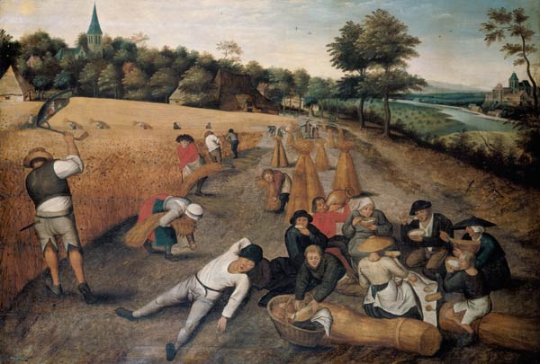 Bei der Getreideernte von Pieter Brueghel d. J.