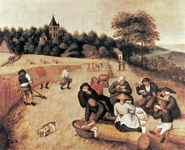 The Harvester's Meal von Pieter Brueghel d. J.