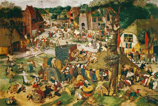 Die Hoboken- oder St. Georgs- Kirchweih. von Pieter Brueghel d. J.