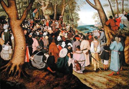 Landscape with St. John the Baptist Preaching von Pieter Brueghel d. J.