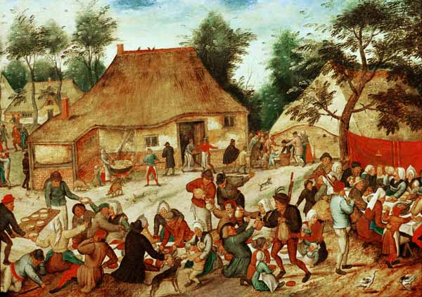 Wedding Feast von Pieter Brueghel d. J.