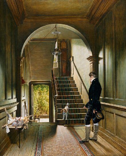 Die Treppe in Londoner Residenz des Künstlers 1828