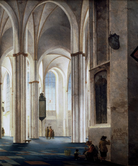 The Interior of the Buurkerk at Utrecht von Pieter Jansz. Saenredam