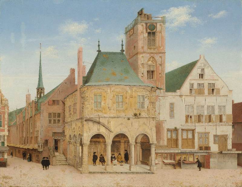 Das alte Rathaus von Amsterdam von Pieter Jansz Saenredam