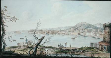 Bay of Naples from sea shore near the Maddalena Bridge, plate 4 from 'Campi Phlegrai: Observations o von Pietro Fabris