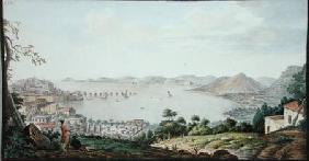 View of the Italian coast from near Puzzoli, plate 26 from Campi Phlegraei: Observations of the Volc by Sir Wil