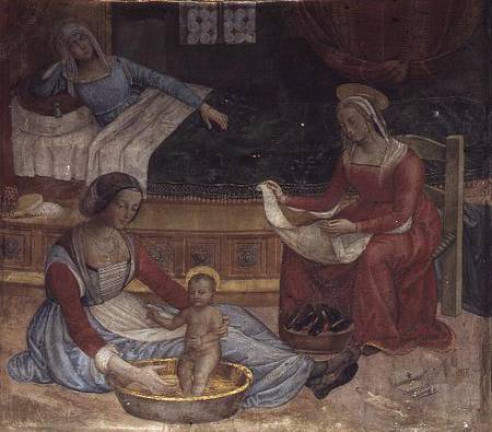 The Birth of St. John the Baptist (fresco) von Pinturicchio