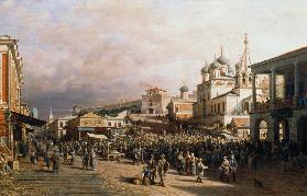 Market in Nishny, Novgorod 1872