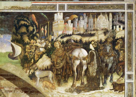 St. George Rescuing the Princess of Trebizond von Pisanello