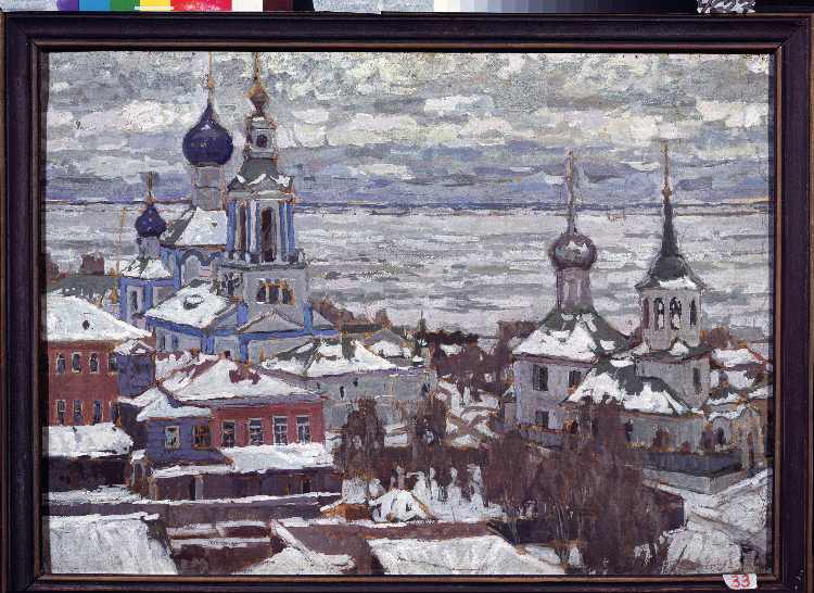 Türme von Rostow im Winter von Pjotr Petrowitschev