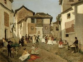 Hochzeitsfest in einem spanischen Städtchen 1873