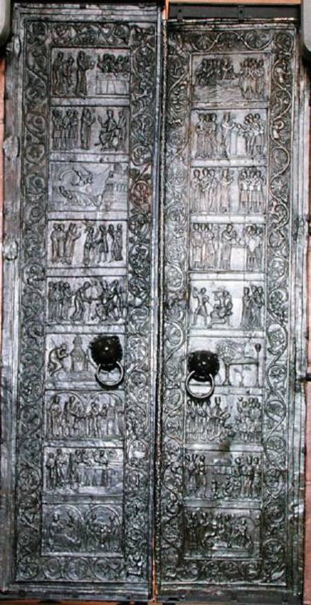 Doors depicting scenes from the life of St. Adalbert (939-97) von Polish School