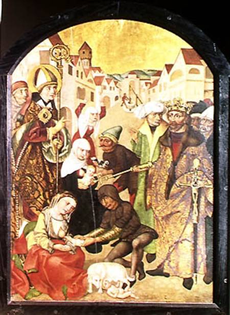 St. Stanislas (1030-79) watching the punishment of unfaithful wives as commanded by King Boleslas II von Polish School
