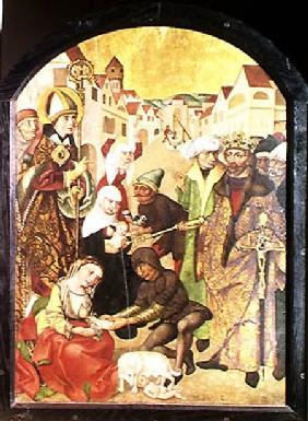 St. Stanislas (1030-79) watching the punishment of unfaithful wives as commanded by King Boleslas II