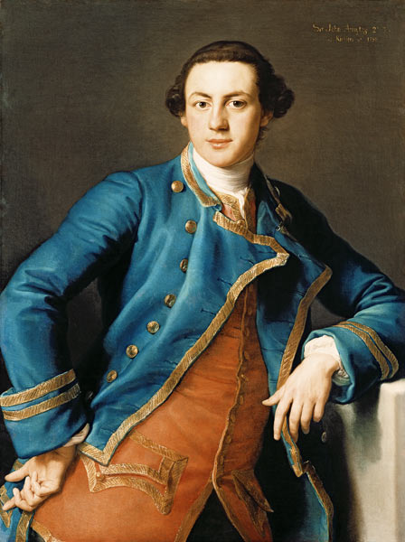 Portrait of Sir John Armytage (1732-58) 2nd Bart of Kirklees von Pompeo Girolamo Batoni