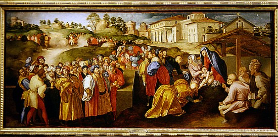 Adoration of the Magi, known as the ''Benintendi Epiphany'' von Jacopo Pontormo, Carucci da