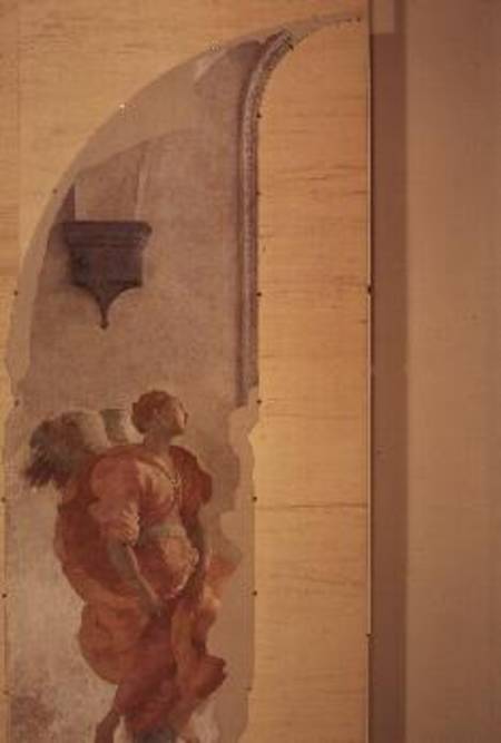The Annunciation (detail of an angel) von Jacopo Pontormo, Carucci da