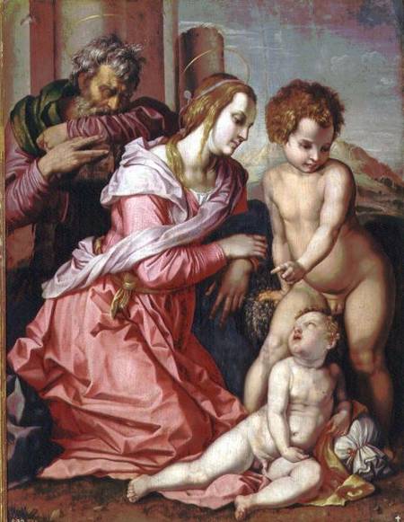 The Holy Family von Jacopo Pontormo, Carucci da