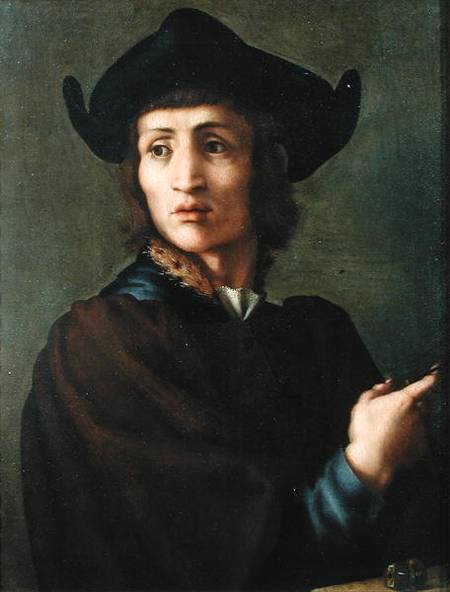 Portrait of a Goldsmith von Jacopo Pontormo, Carucci da