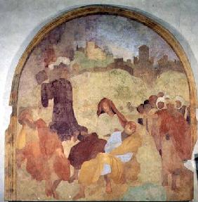 Christ in the Garden, lunette from the fresco cycle of the Passion 1523-6
