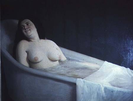 Woman surprised in her bath von Prilidiano Pueyrredon