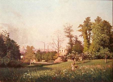 In the Park at Issy-les-Moulineaux von Prosper Galerne