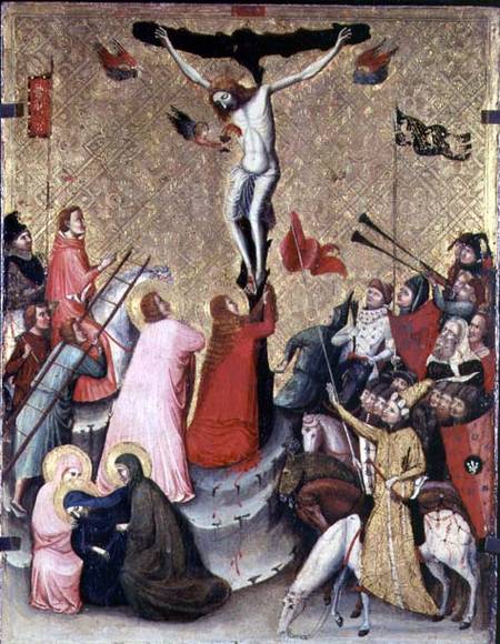Crucifixion (panel) von Pseudo Jacopino  di Francesco