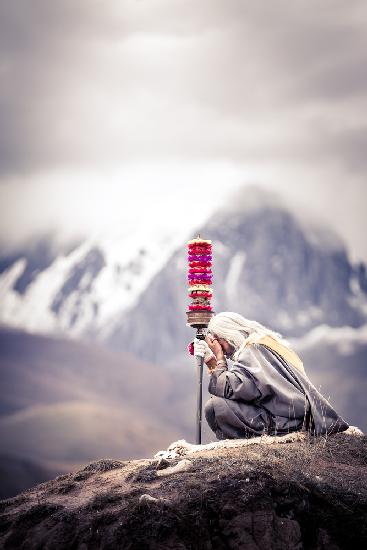 Tibetischer asketischer Mönch《苍发行者》