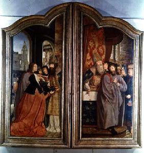 The Holy Kinship, or the Altarpiece of St. Anne, detail of the reverse of the central panels 1509