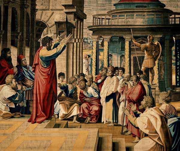 Die Predigt Pauli in Athen von Raffael - Raffaello Santi