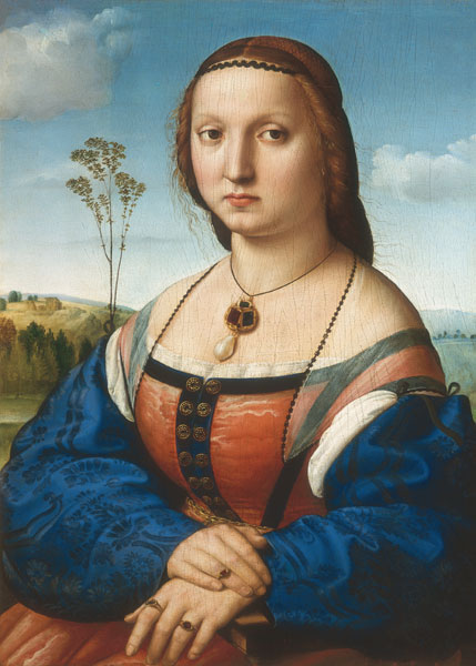 Portrait of Maddalena Doni von Raffael - Raffaello Santi