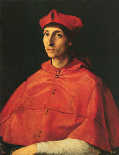 Portrait of a Cardinal von Raffael - Raffaello Santi