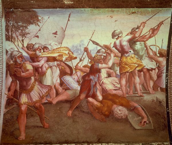 Raphael / David and Goliath / c.1515 von Raffael - Raffaello Santi