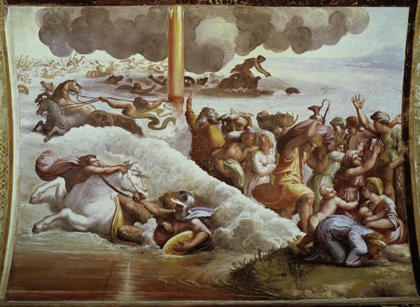 Raphael / Israelites and the Red Sea von Raffael - Raffaello Santi