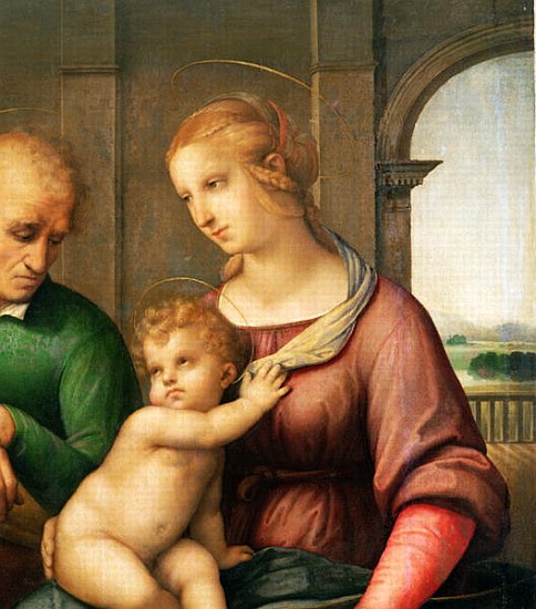 The Holy Family, 1506 (detail of 47576) von Raffael - Raffaello Santi