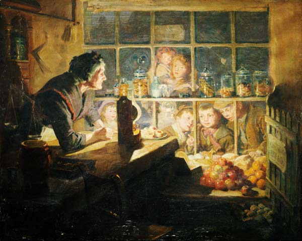 The Village Sweet Shop von Ralph Hedley
