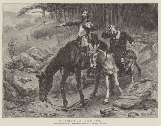 Don Quixote and Sancho Panza von Ralph Peacock