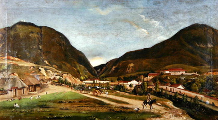 Bolivar's Villa at Bogota (oil on canvas) von Ramon Torres Mendez