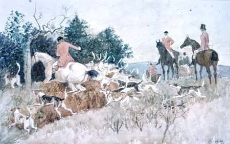 Fox Hunting: Going to Cover von Randolph Caldecott